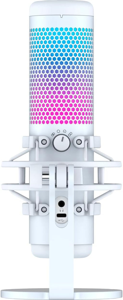 HyperX 519P0AA QuadCast S RGB USB Microphone - White