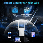 AERVY WiFi Range Extender and Signal Booster with Ethernet Port