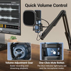 TONOR TC-777 USB Cardioid Condenser Podcast Microphone