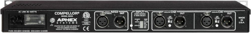 Aphex 320D Compellor Stereo Audio Level Controller/Compressor