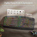 Redragon S101M-KS Tri-Mode Wireless Gaming Keyboard and Mouse Combo
