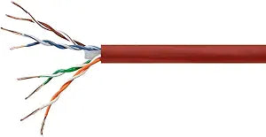 Monoprice 114762 Cat6 Ethernet Bulk Cable 250ft Red — main product image