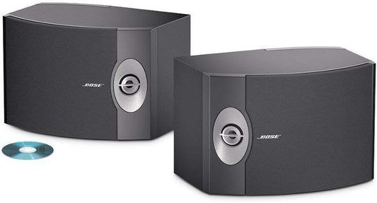 Bose 301-V Stereo Loudspeakers Pair Black Renewed