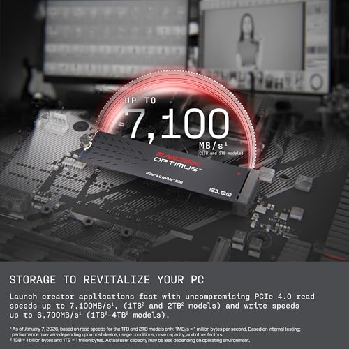 Sandisk Optimus 5100 500GB PCIe 4.0 NVMe M.2 Internal SSD — main product image