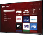 TCL 55-Inch 55S431 4K UHD HDR Smart TV - Renewed, Wall Mount