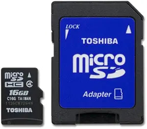 Toshiba PFM016U-1DAK 16GB MicroSDHC Card Adapter