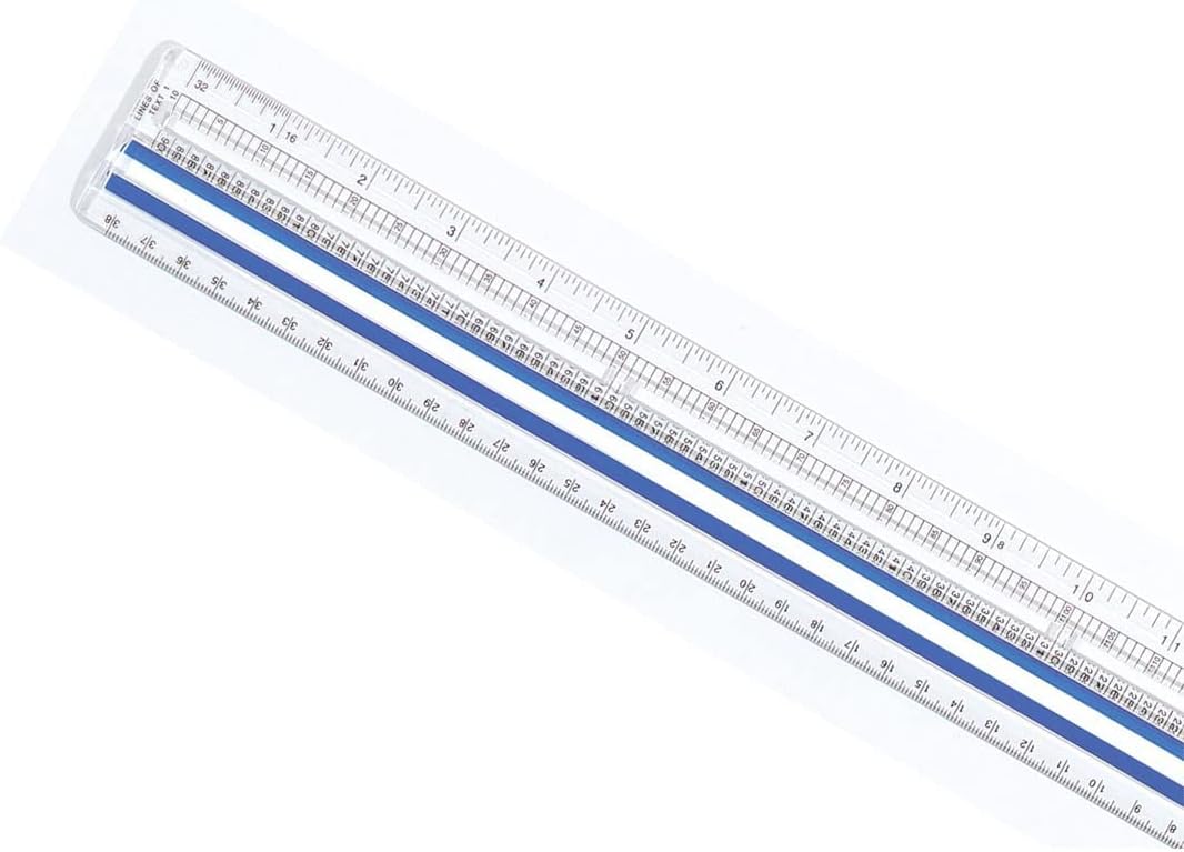 Westcott 14125 Magnifying Ruler - 12-Inch Clear Data Ruler