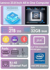 Lenovo IdeaCentre V100 All-in-One Desktop with Intel N100
