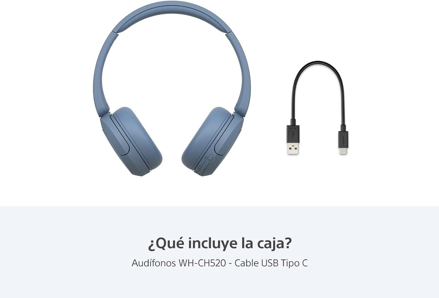 Sony WH-CH520/LZ UC Wireless Bluetooth On-Ear Headphones Blue