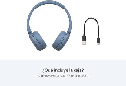 Sony WH-CH520/LZ UC Wireless Bluetooth On-Ear Headphones Blue