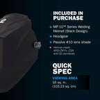 Miller 2240429 MP-10 Passive Welding Helmet
