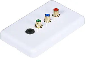 Monoprice 103677 RCA Component Toslink Optical Wall Plate Coupler — main product image