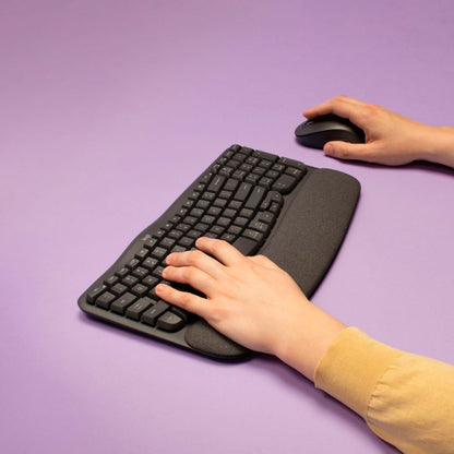 Logitech MK670 Wave Keys Ergonomic Keyboard and Mouse Combo Renewed