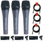 Sennheiser FBA_798304000000 e 835 Wired Microphone 3-Pack with Cables