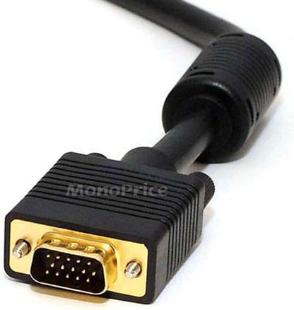 Monoprice 100086 6ft SVGA M/F Monitor Cable Ferrites