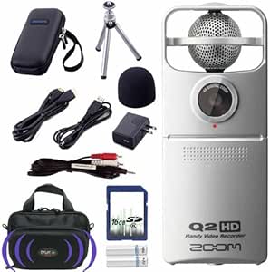 Zoom Q2 HD Handy Audio Video Recorder Accessory Bundle
