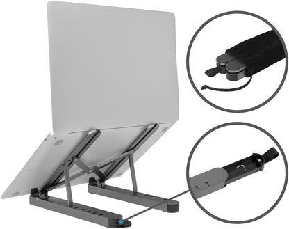 Monoprice 6-in-1 Portable Folding Laptop Stand USB-C Dock