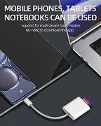 HOYULLI 2-in-1 USB-C SD and microSD Card Reader