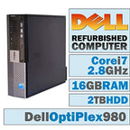 Dell 980 OptiPlex i7 16GB 2TB Windows 10 Pro Refurbished