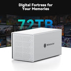 Yottamaster PS400C3 4-Bay Aluminum USB-C Hard Drive Enclosure