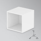 Glorious AMS-RECORD-BOX-110-WHT Vinyl Record Storage Box White