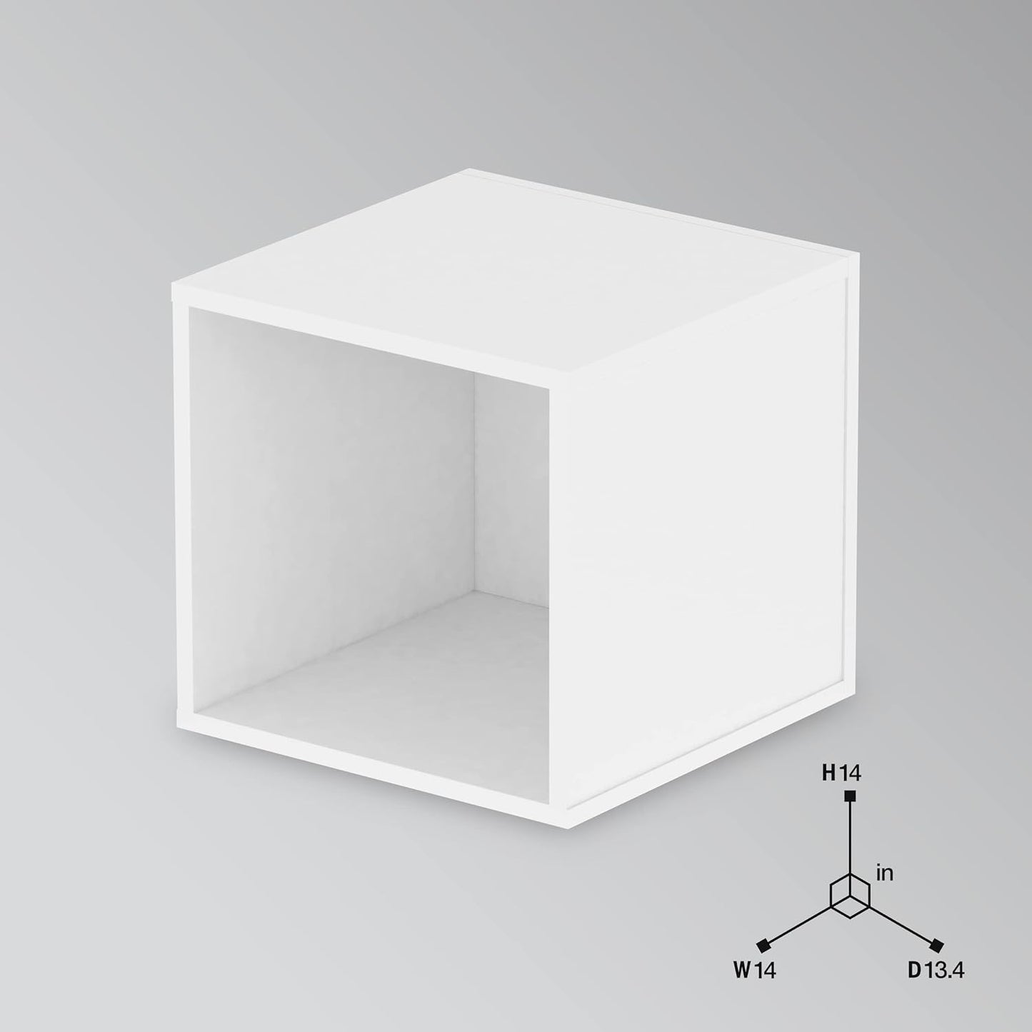 Glorious AMS-RECORD-BOX-110-WHT Vinyl Record Storage Box White