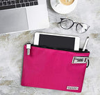 Vaultz VZ03907 Pink Locking Accessories Pouch 7x10