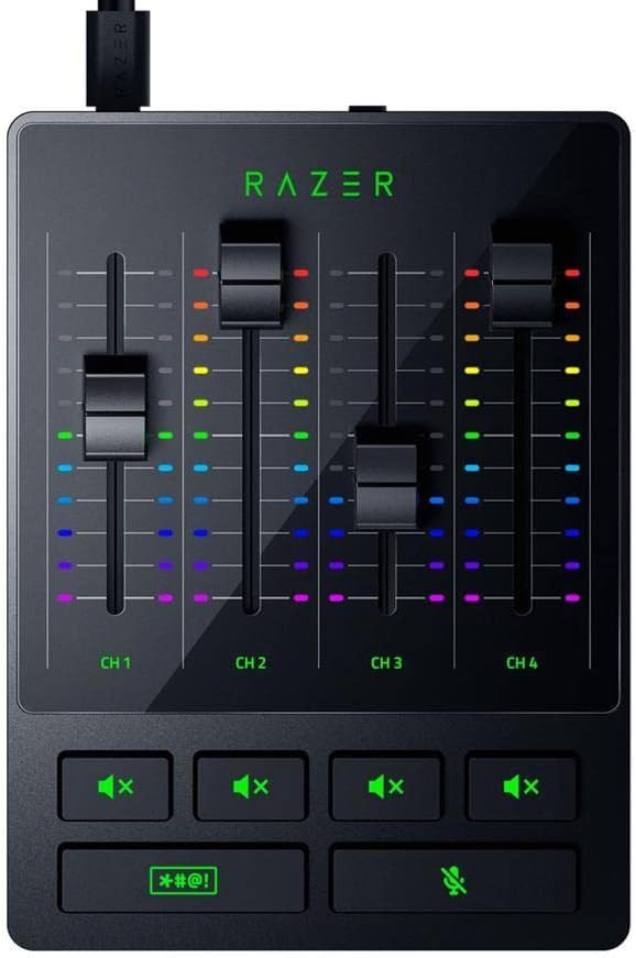 Razer Audio Mixer 4-Channel Streaming Broadcast Console