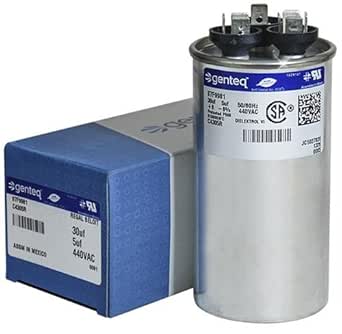 GE 97F9043 Genteq Capacitor 30/5 uf MFD 440 Volt