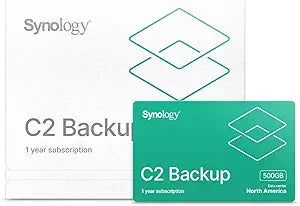 Synology C2-BACKUP500G-1Y-NA C2 Cloud Backup 500GB 1-Year