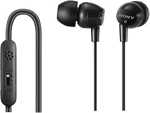 Sony DREX14VP/BLK Smartphone Headset - Black Earbuds