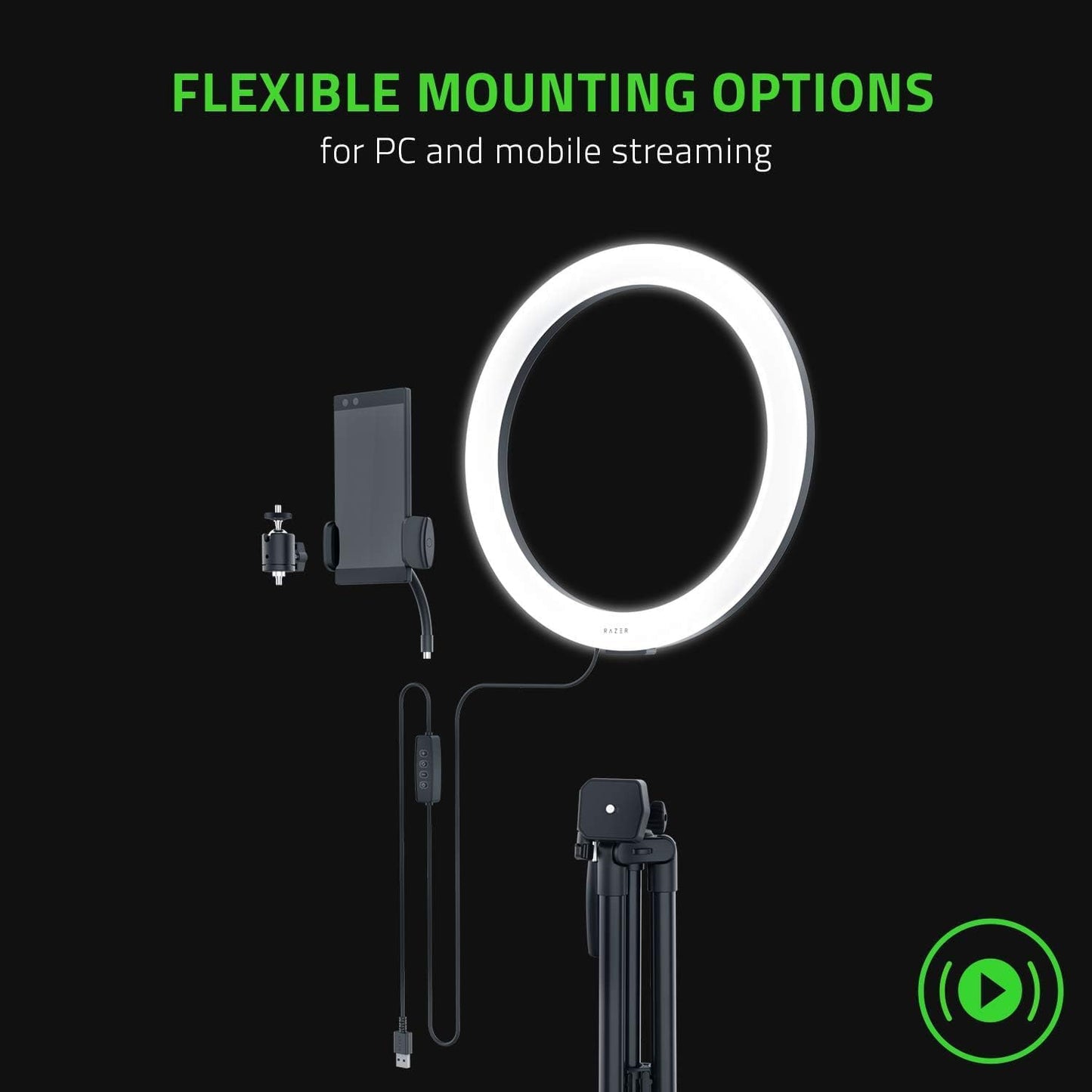 Razer RZ19-03660100-R3M1 12" Streaming Ring Light