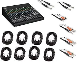 Mackie 1604VLZ4 16-Channel Mixer Cables Bundle