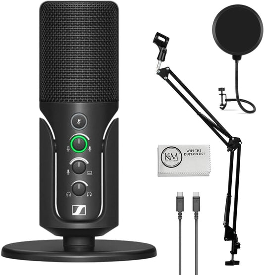 Sennheiser Profile USB Microphone Bundle with Boom Arm and Pop Filter