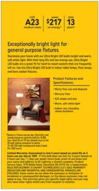 GE Ultra Bright LED 3-Way Bulb 75/150/250W Soft White