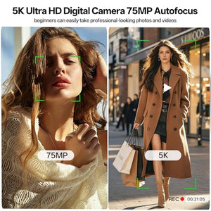 CITALEO 5K Dual-Lens Point-and-Shoot Vlogging Camera Kit