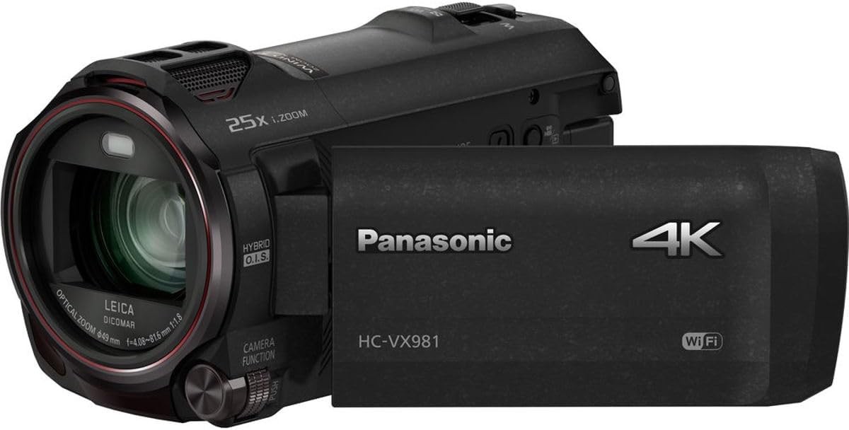 Panasonic HC-VX981K 4K Ultra HD 20X Zoom Camcorder