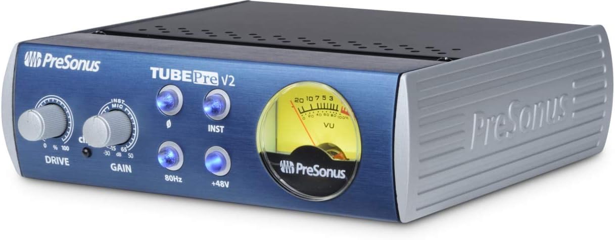 PreSonus TubePre v2 Tube Microphone Preamplifier DI Box