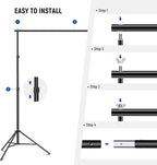 Neewer 10100392 Photo Studio Backdrop Support Kit