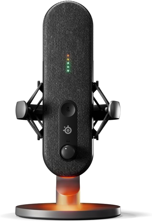 SteelSeries Alias USB Mic PC Gaming Streaming - Renewed