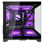 HOENGAGER Panorama Ryzen 7 RTX 5070 Prebuilt Gaming Desktop