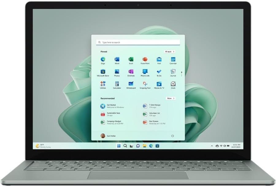 Microsoft R8Q-00047 Surface Laptop 5 13.5" i5 512GB SSD, Sage