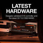 Seagate ZP4000GM3A013 FireCuda 530 4TB NVMe PCIe Gen4 SSD