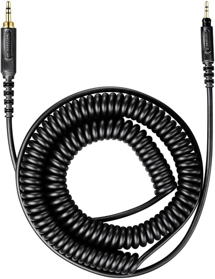 Shure HPACA1 Replacement Coiled Headphone Cable Black — main product image