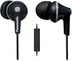 Panasonic RP-TCM125-K ErgoFit Wired Earbuds with Mic