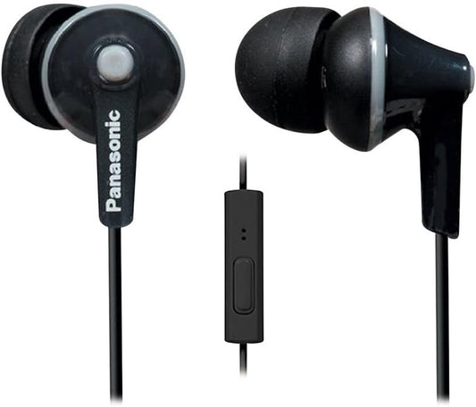 Panasonic RP-TCM125-K ErgoFit Wired Earbuds with Mic