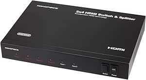 Monoprice 108156 Matrix HDMI Switch Splitter 2x4