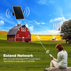 GULZIIYA Solar-Powered Outdoor WiFi Range Extender