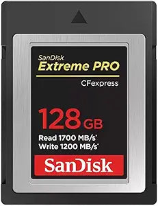 SanDisk Extreme PRO 128GB CFexpress Type B Card — main product image