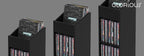 Glorious AMS-RECORD-RACK-330-BLK Record Rack 330 - Vinyl Storage (Black)